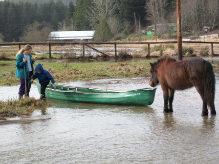 Princess at canoe